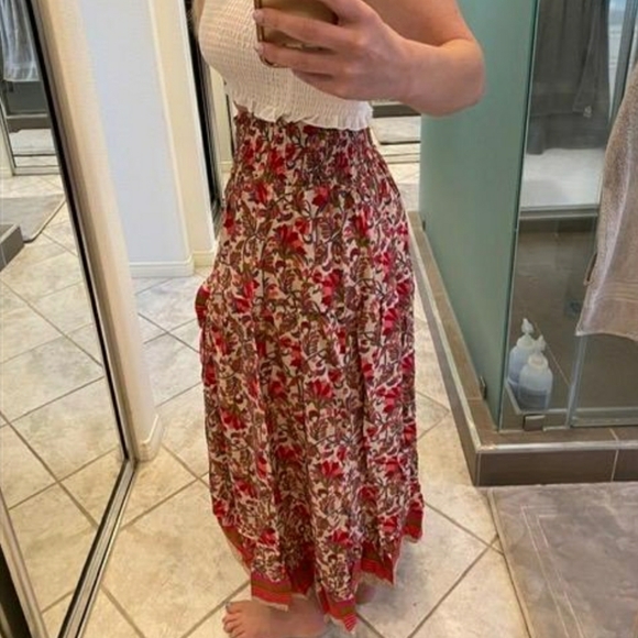 🆕️ Boho Floral Print Long Skirt - Picture 6 of 7